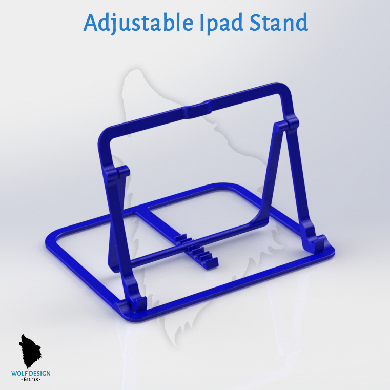 STL file Ipad Stand Adjustable 📱・Model to download and 3D print・Cults